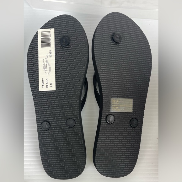 New BEBE TAMMY Beachwear flip flop black size 7 - Picture 8 of 8